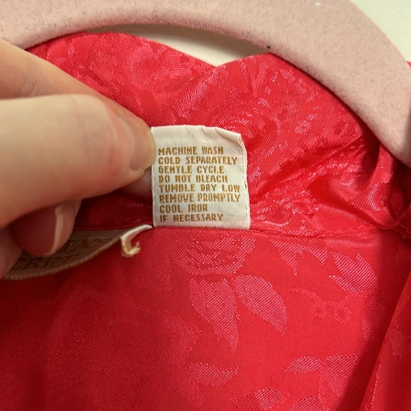 Vintage Victoria’s Secret Gold Label Nightie and Kimono Style Robe Set - Red - Picture 4 of 11